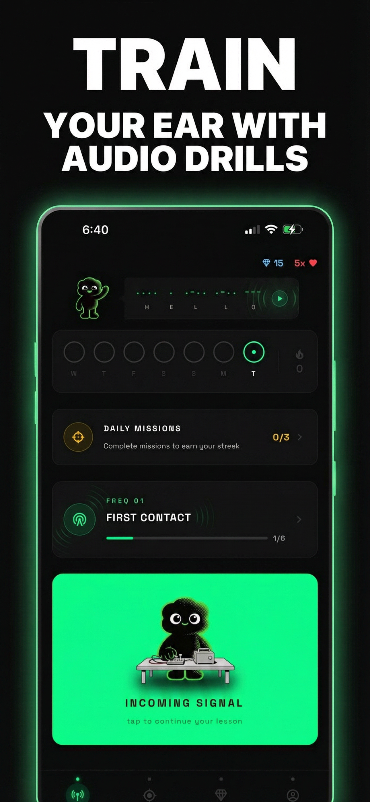 Train your ear with CW drills